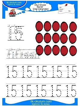 Çocuklar İçin Çizgi Çalışma Sayfaları 
